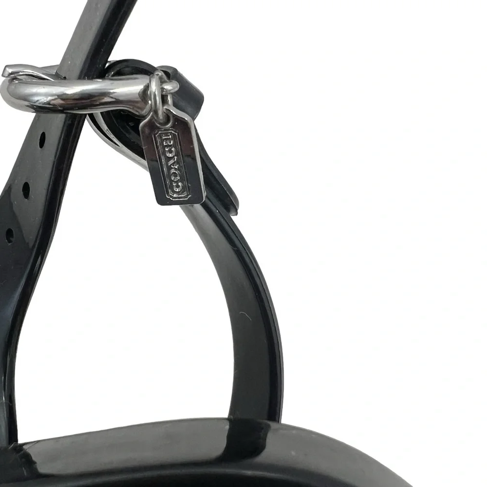 Coach Black Beaded Hilda Jelly‎ Sandals Women Size 5B
